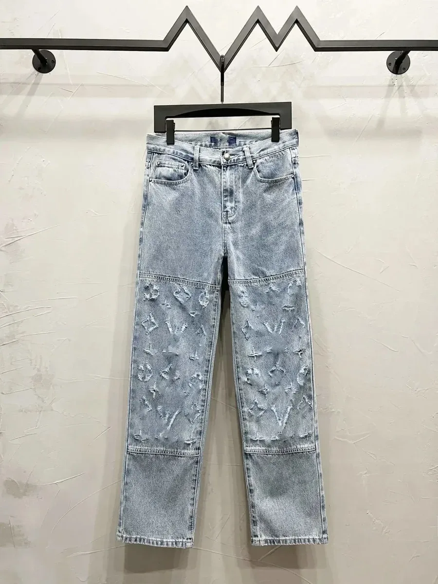 Louis Vuitton Louis Vuitton Monogram Washed Blue Denim Jeans Blue