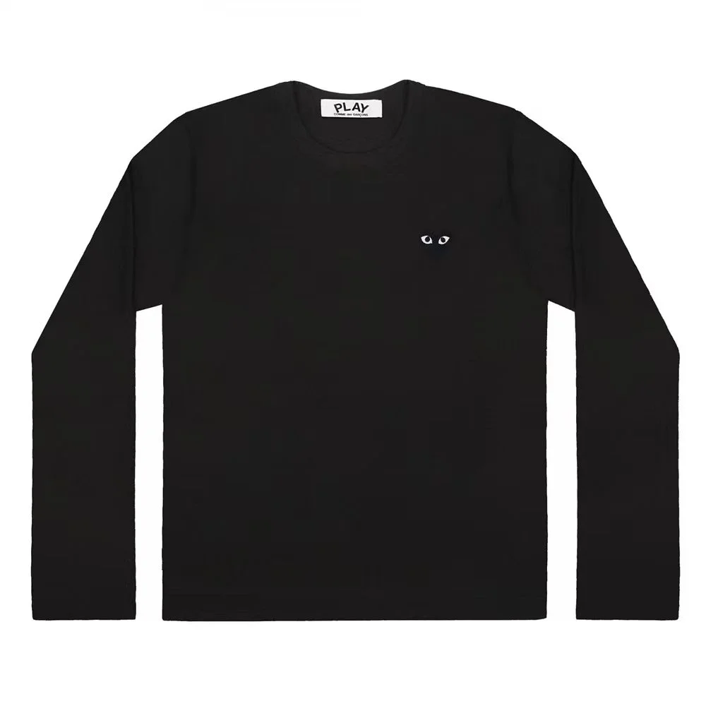 Comme des Garçons Comme des Garçons Play Eyes Black Long Sleeve T-Shirt Black - 1