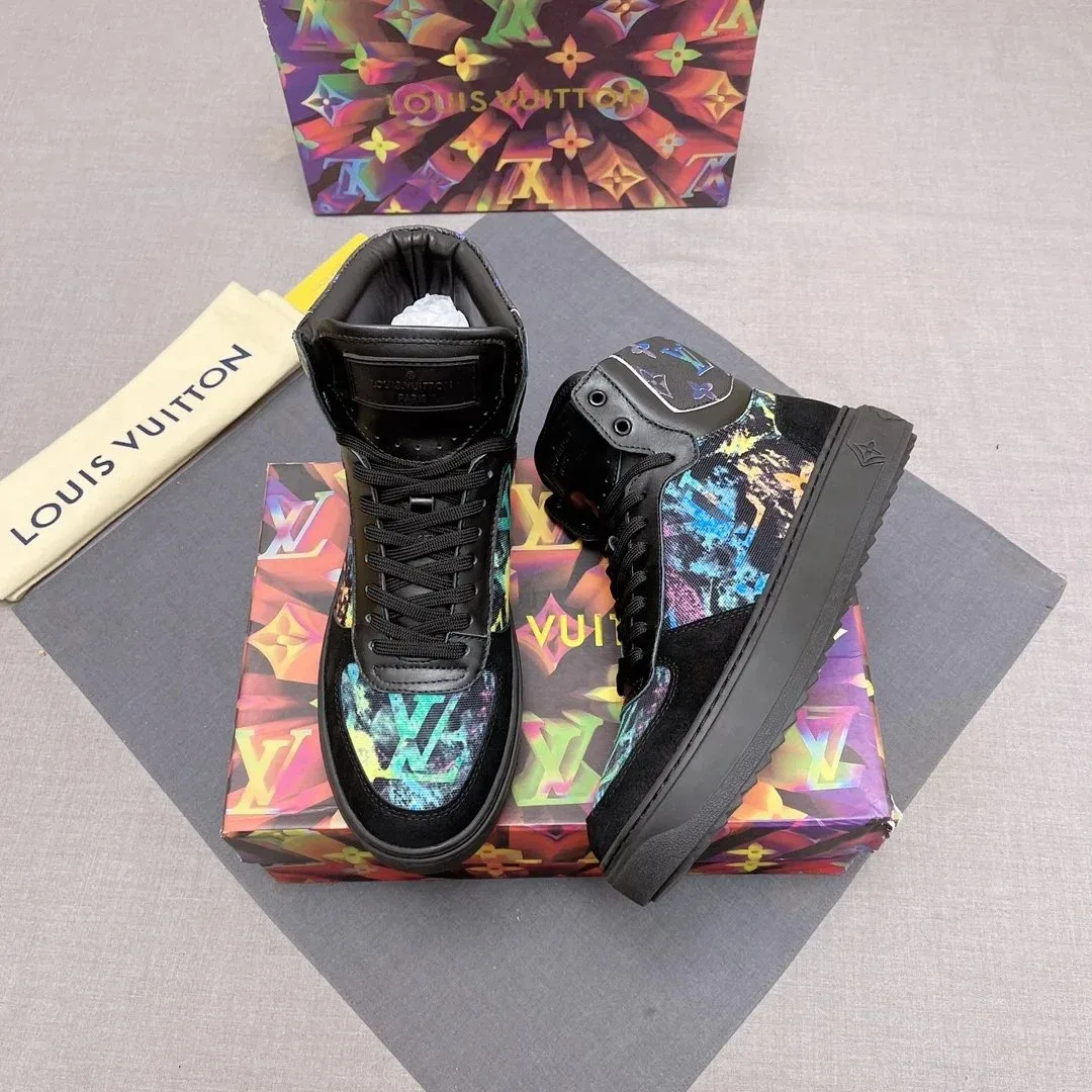 Louis Vuitton Louis Vuitton LV Trainer Multicolor Monogram High-Top Sneakers Multicolor