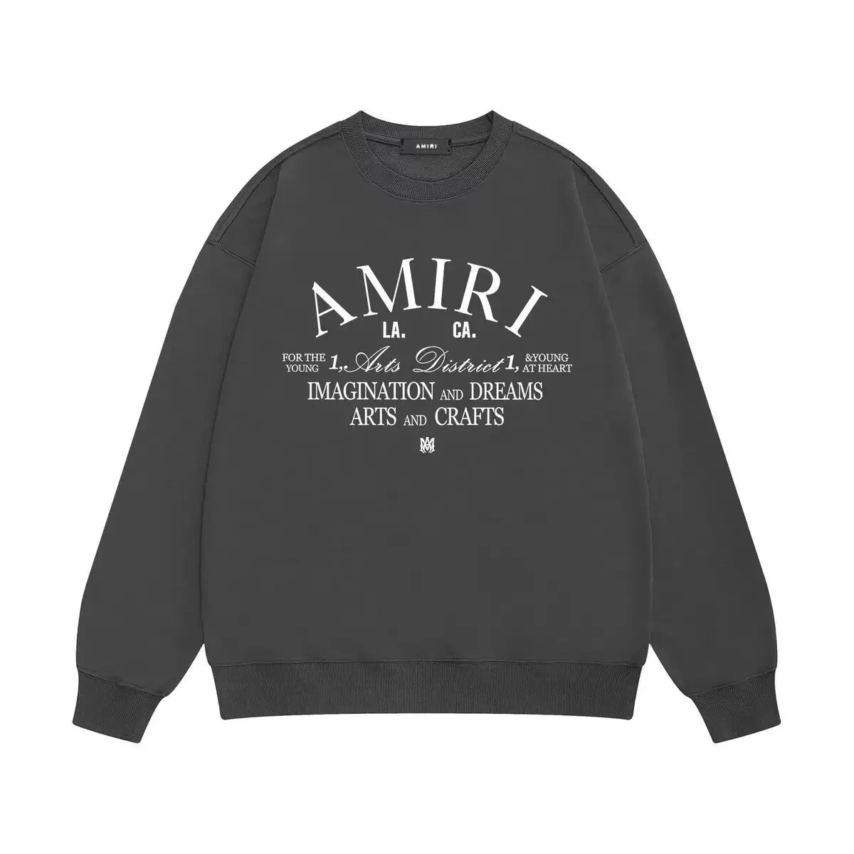 Amiri Amiri Arts District 1 Sweatshirt Charcoal Grey - 1
