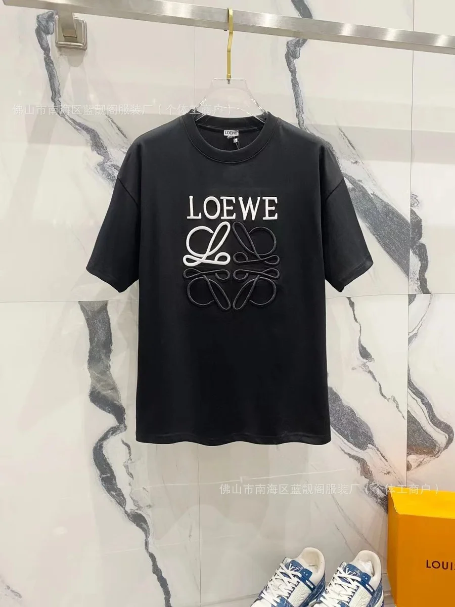 Loewe Loewe Anagram Black T-Shirt Black