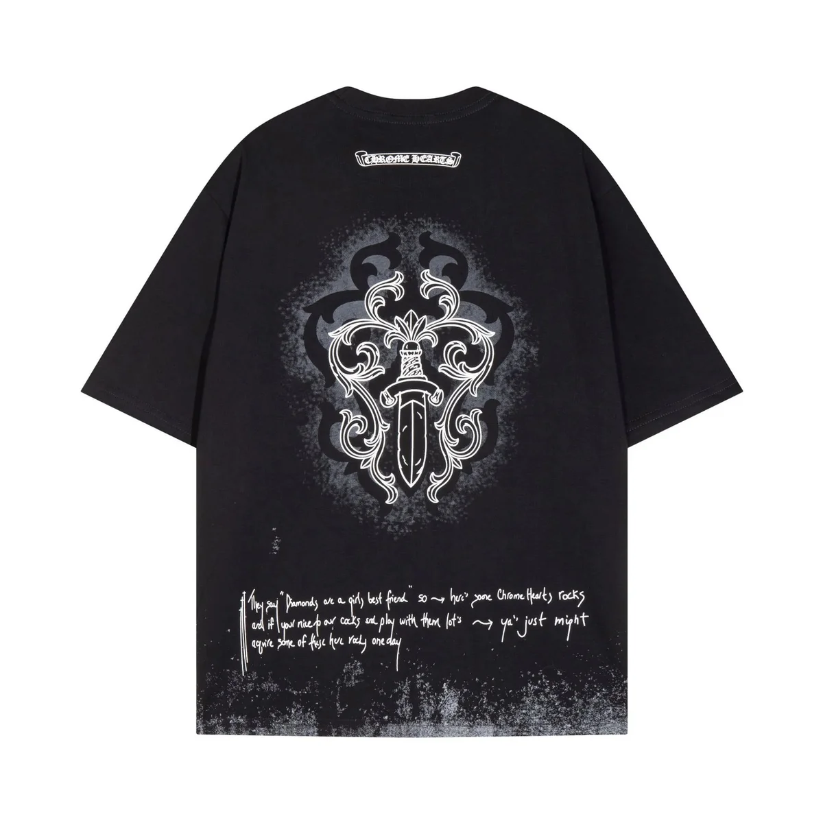 Chrome Hearts Chrome Hearts Black Vintage Wash T-Shirt Black