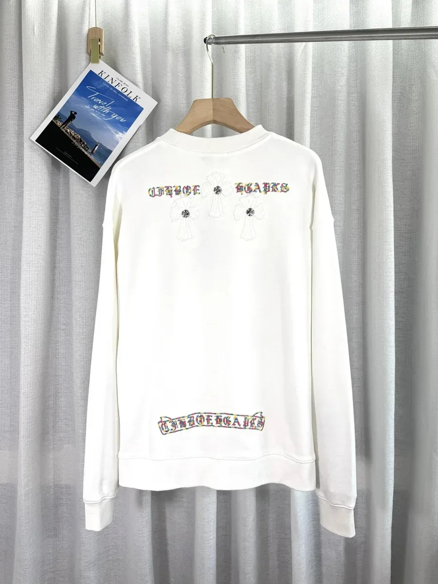 Chrome Hearts Chrome Hearts CH Cross White Embroidered Sweatshirt White