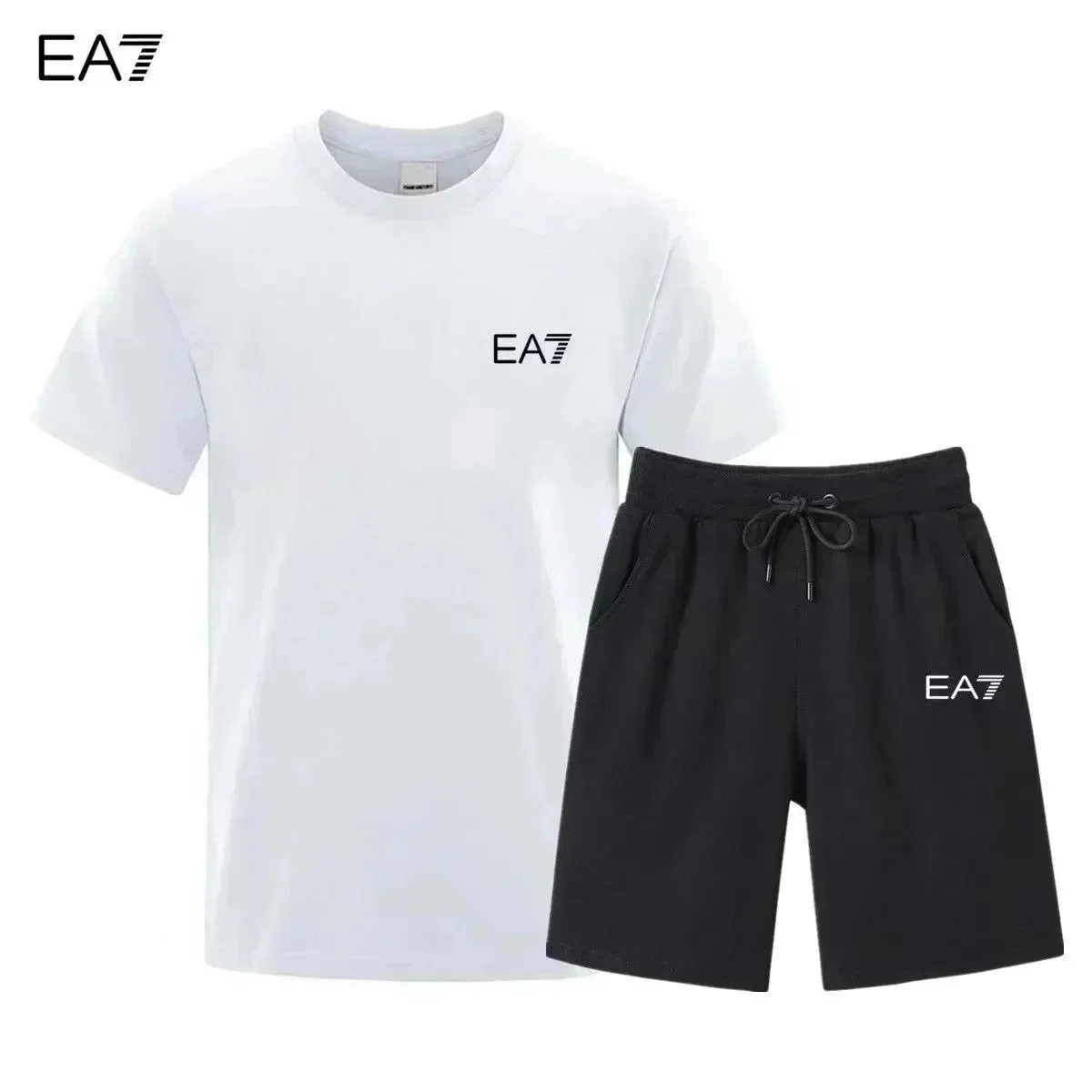 Armani EA7 EA7 White/Black Co-ord Set White
