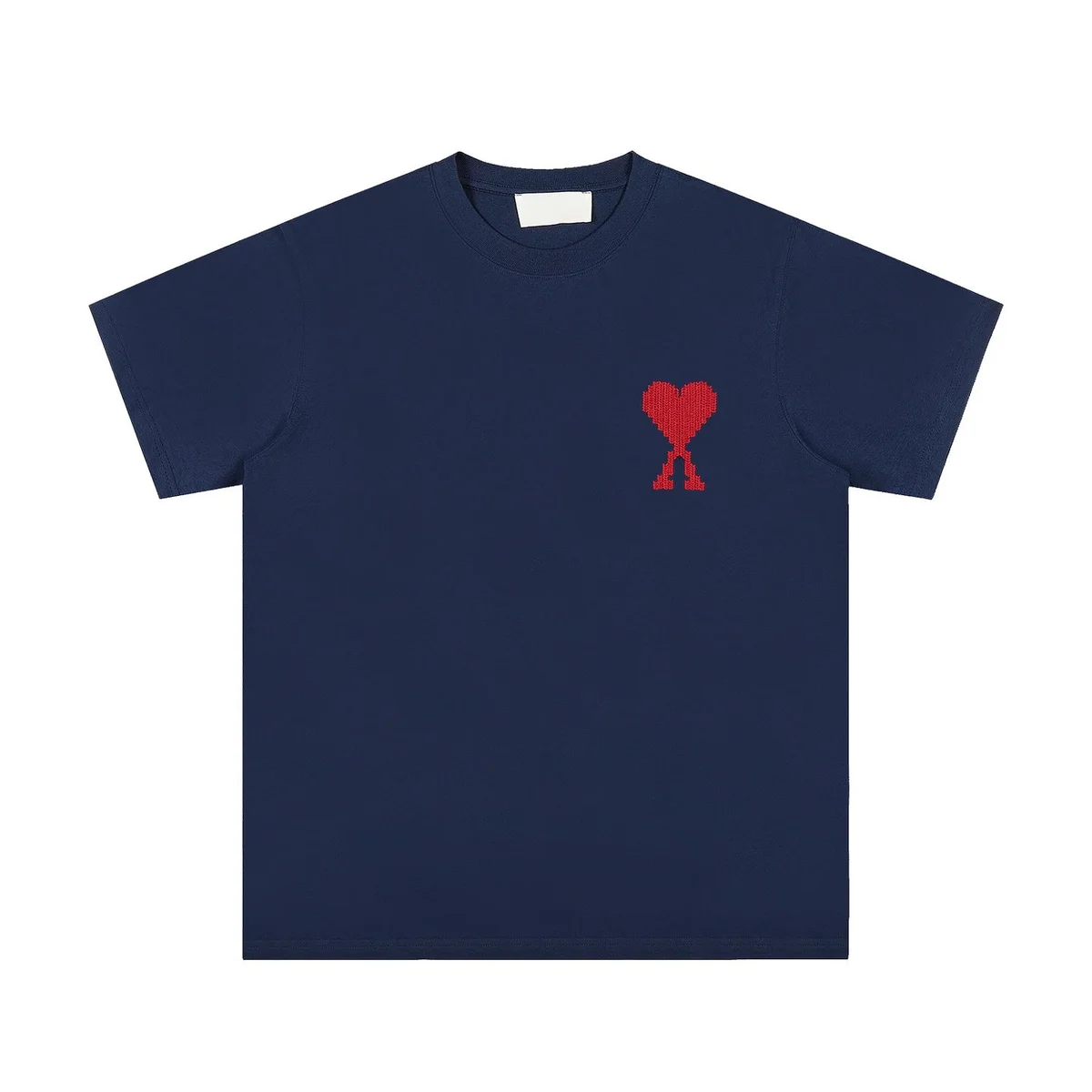 Ami Paris Ami Paris Ami de Coeur Navy Red Heart T-Shirt Navy - 1