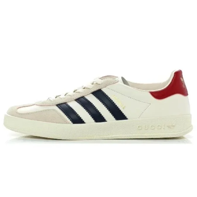 Gucci Gucci Gazelle White/Black Red Tail Sneakers White - 1
