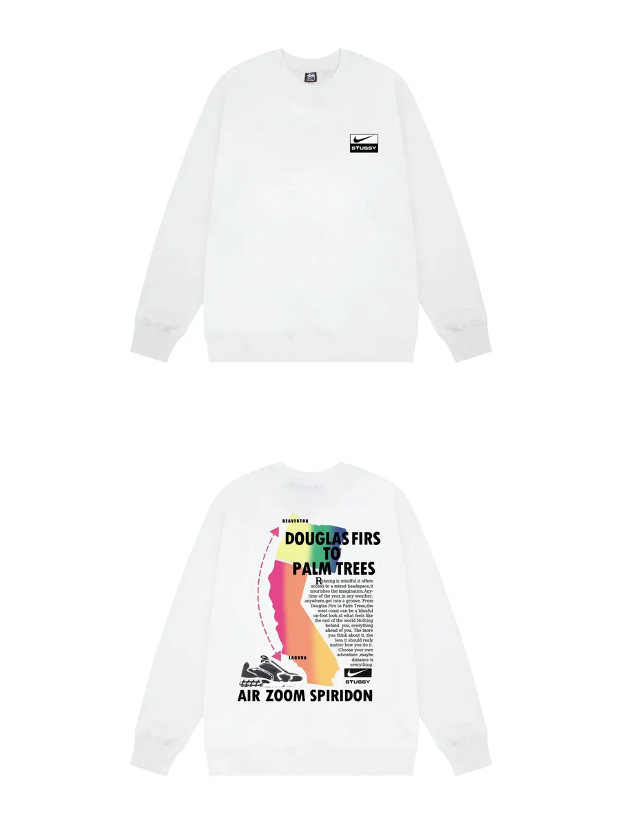 Nike Nike Air Zoom Stussy Douglas Firs to Palm Trees Sweatshirt White White - 1