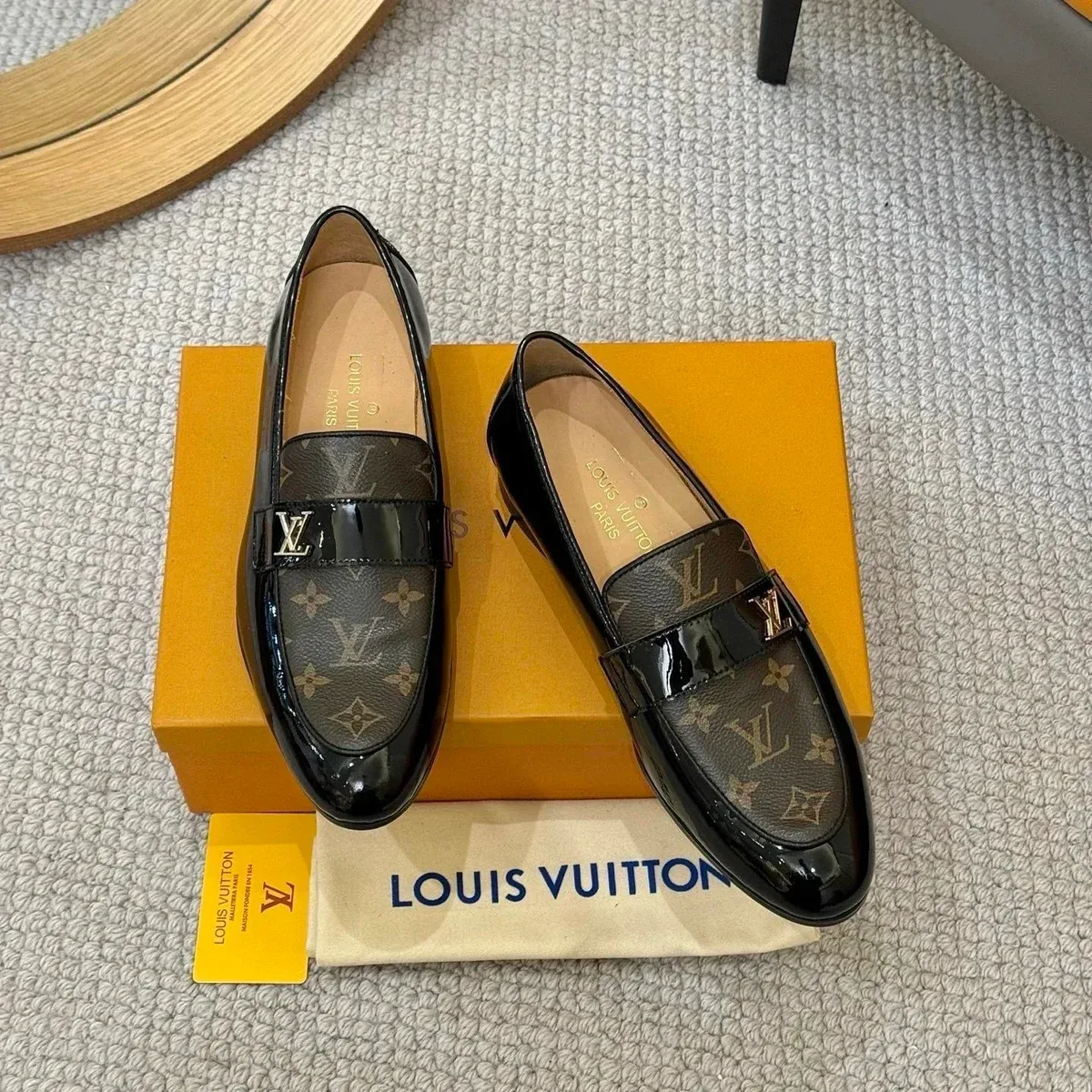 Louis Vuitton Monogram LV Runner Loafers Black