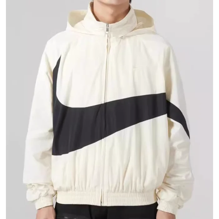 Nike Nike Air Force 1 Hooded Jacket Sail/Black White - 1