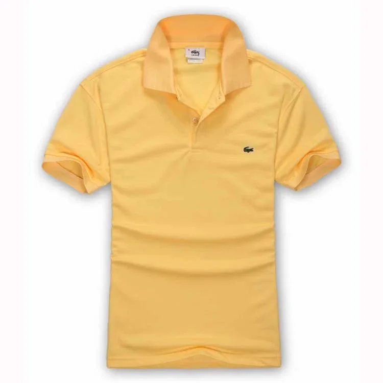 Lacoste Lacoste Yellow Crocodile Polo Shirt Yellow - 1