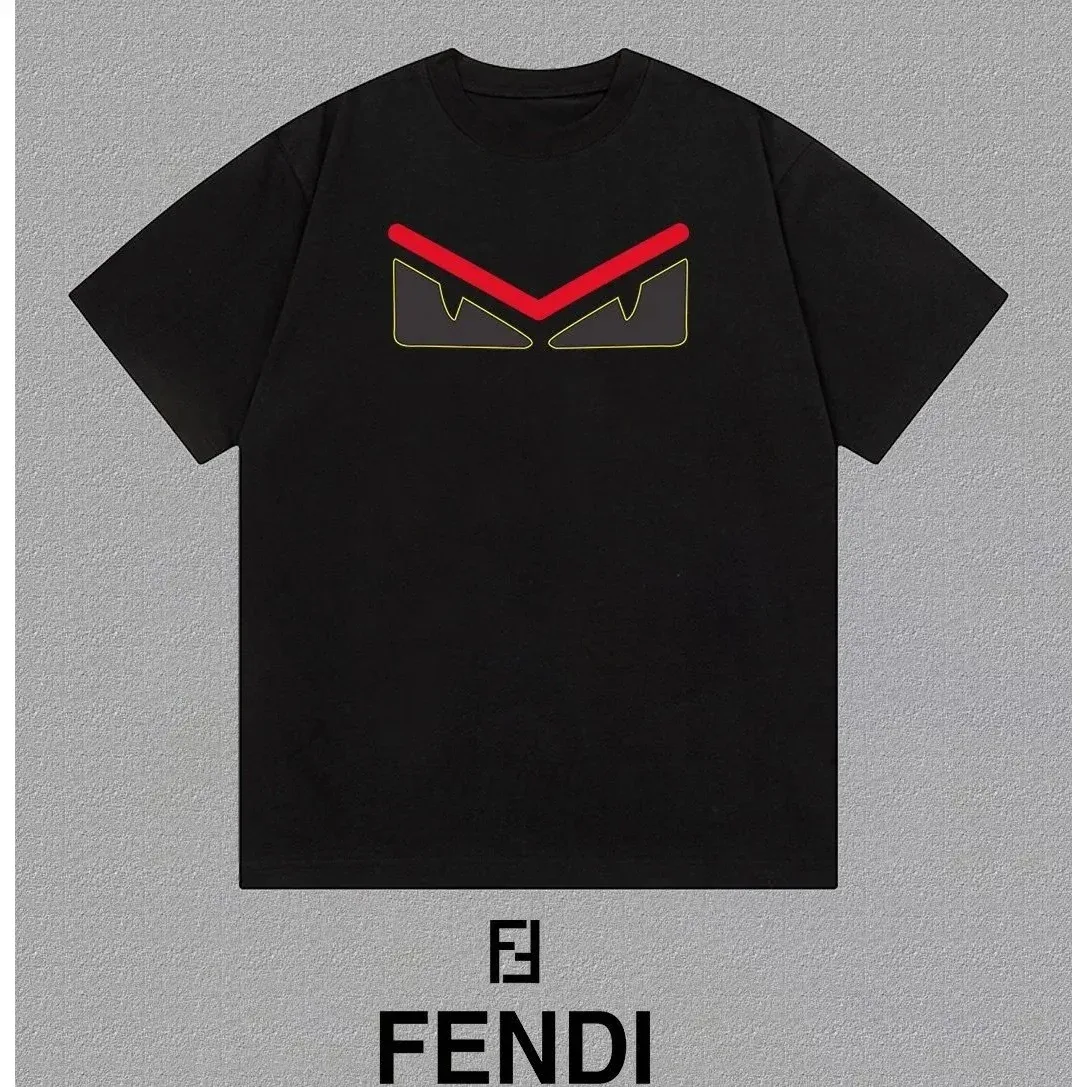 Fendi Fendi FF Logo T-Shirt Black/Red Yellow Black