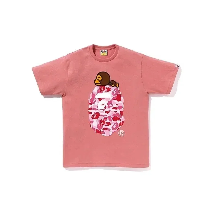 A Bathing Ape BAPE BAPE STA Pink Camo Monkey T-Shirt Pink - 1