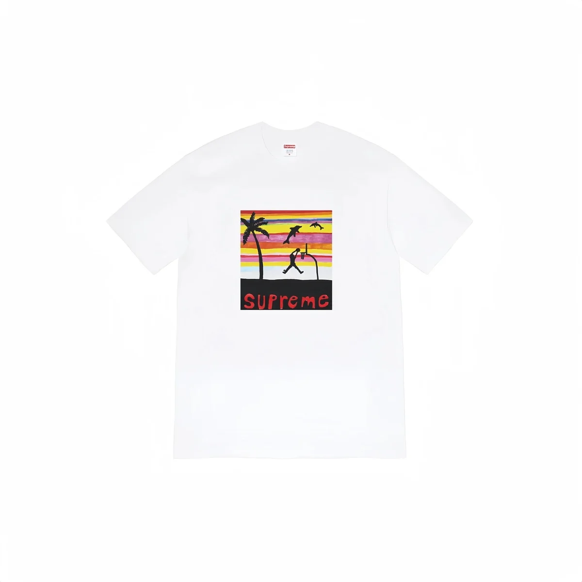Supreme Supreme Beach Scene T-Shirt White White - 1