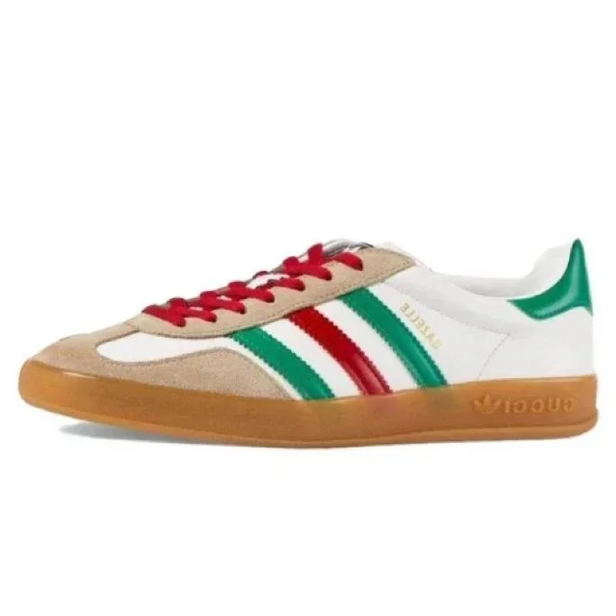 Adidas Adidas Stan Smith White Red Green Suede Sneakers White