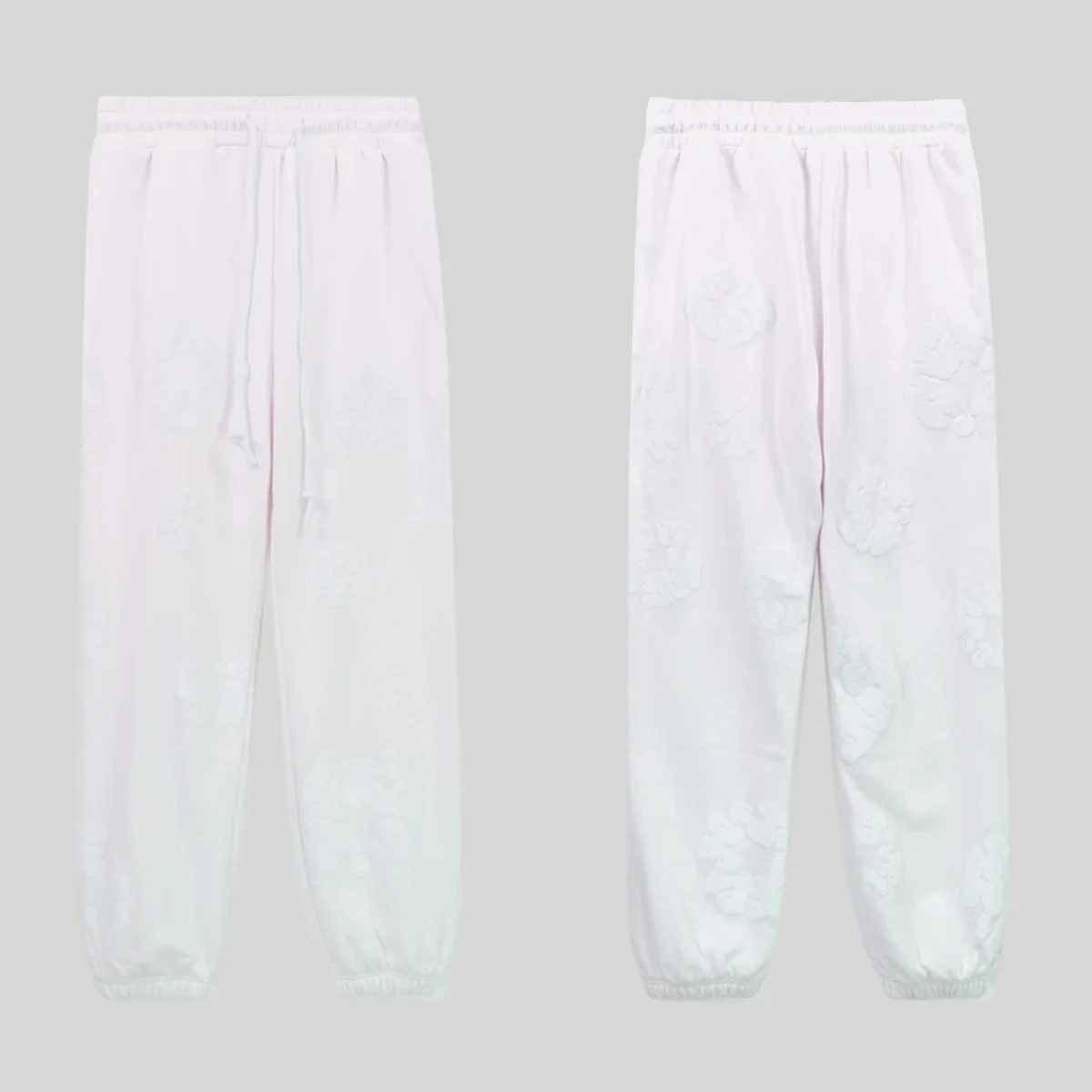 Other White Embroidered Sweatpants Casual Bottoms White - 1