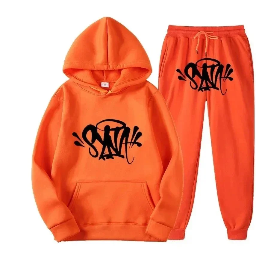 Other Orange 'SAINT' Hoodie & Pants Set SY-19 Orange - 1