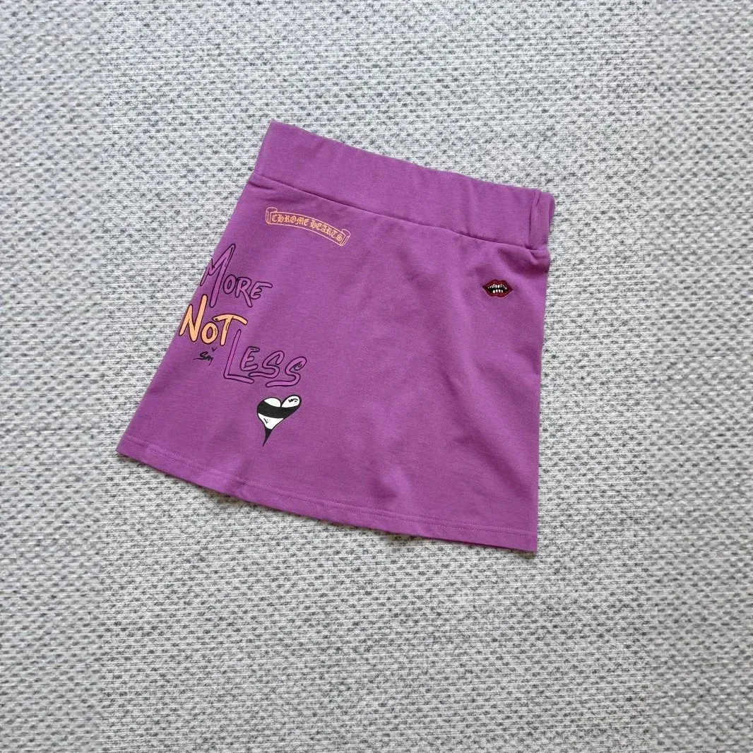 Chrome Hearts Chrome Hearts More Not Less Purple Skirt Purple