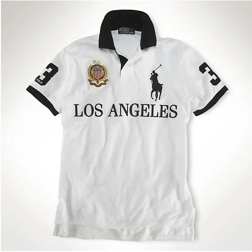 Polo Ralph Lauren Polo Ralph Lauren Classic Logo Los Angeles White Polo Shirt White - 1
