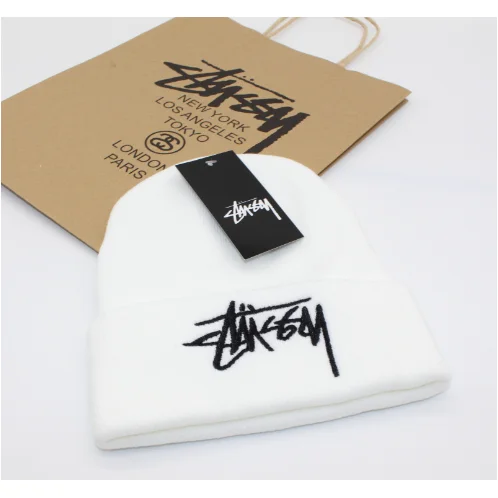 Stussy Stussy Basic Logo White Beanie White - 1