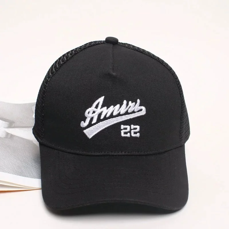 Amiri Amiri 24 Black/White Trucker Cap Black