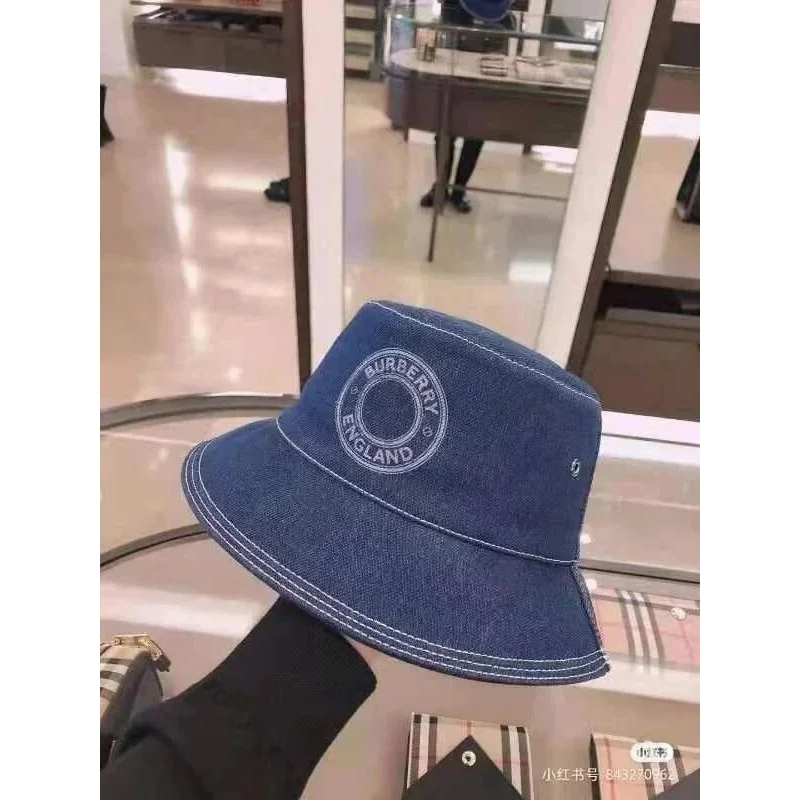 Burberry Burberry Denim Blue Bucket Hat Blue
