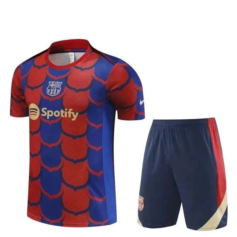 Nike Nike Barcelona Training Set Red/Blue Soccer Jersey & Shorts Red - 1