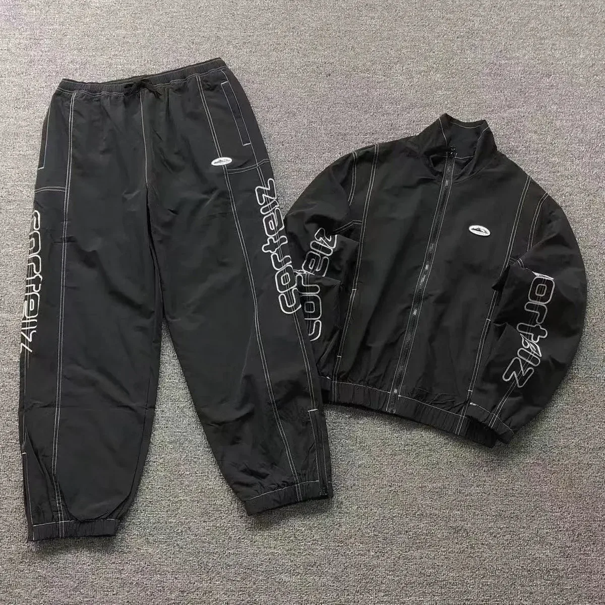 Corteiz Corteiz RTW Tracksuit Set Black/White Black
