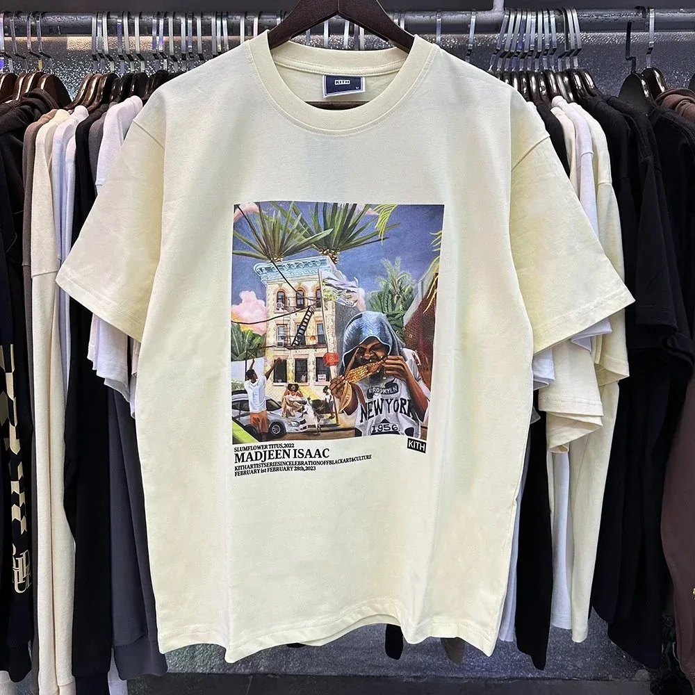 Kith Kith Madjeen Isaac Cream T-Shirt Cream - 1
