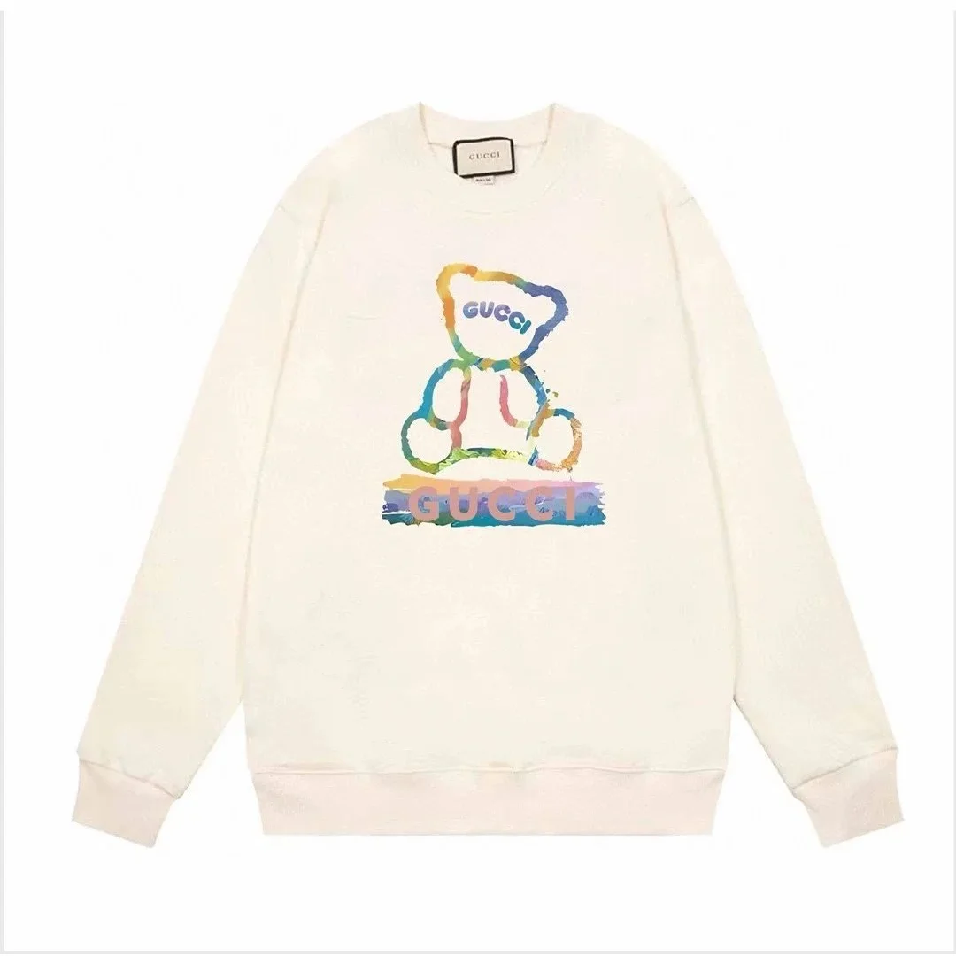 Gucci Gucci Cream Rainbow Bear Graphic Sweatshirt Cream