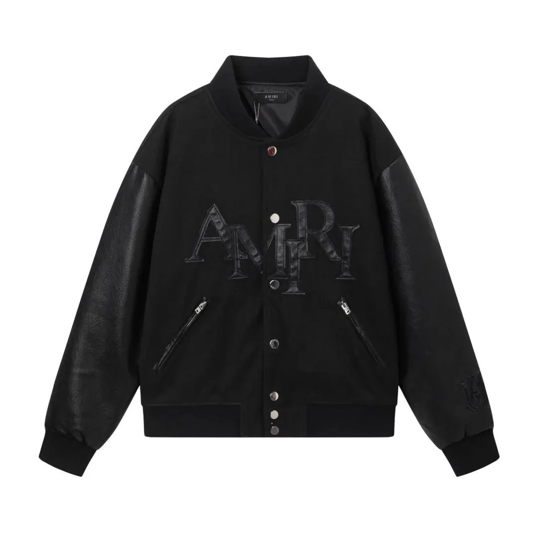 Amiri Amiri Black Bomber Jacket Black - 1