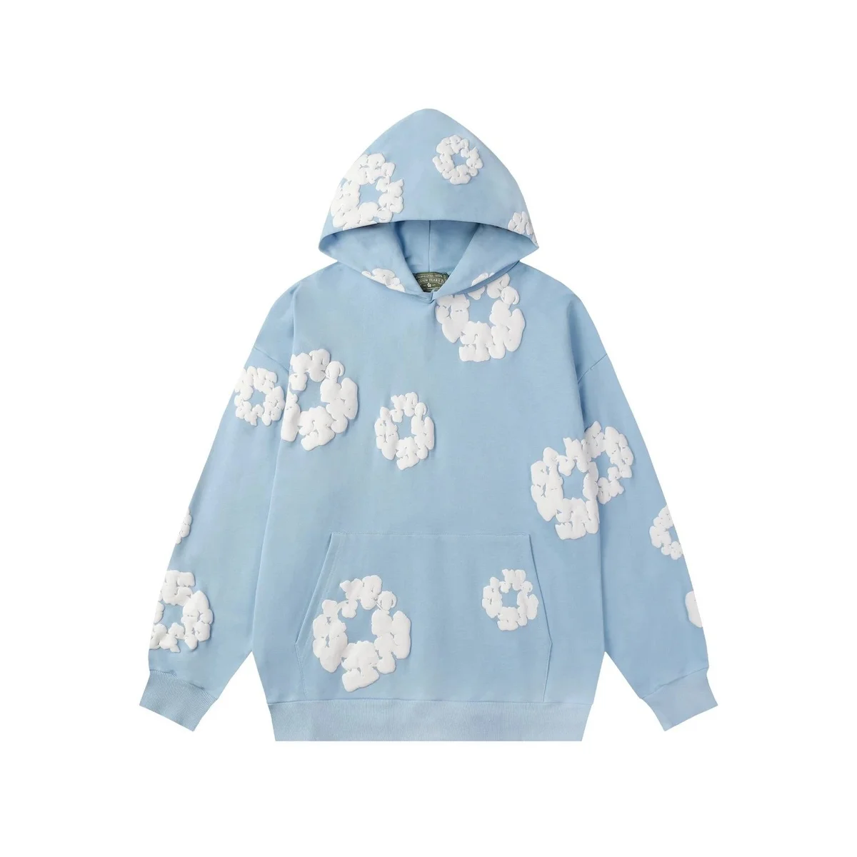 Other Light Blue Cloud-Print Hoodie Blue - 1