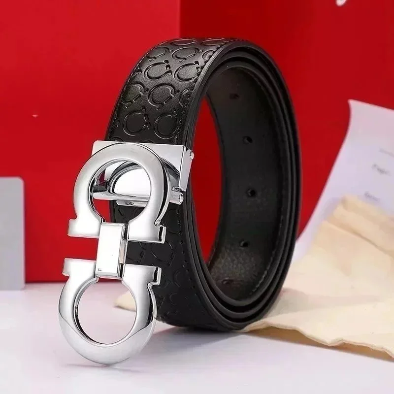 Gucci Gucci Interlocking G Black/Silver Belt Black