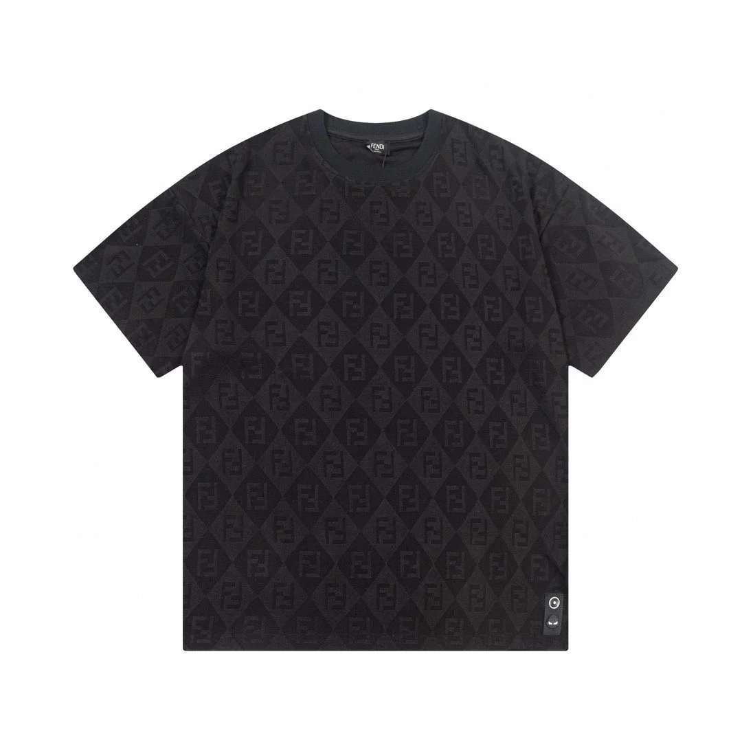 Fendi Fendi FF Monogram All-Over Print T-Shirt Black