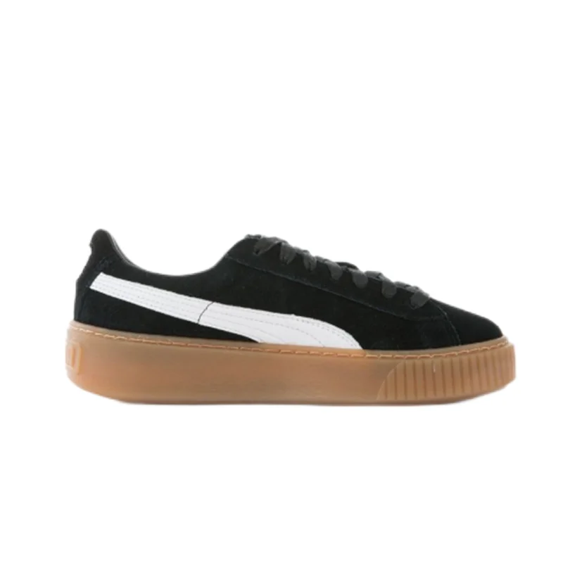 Puma Puma Suede Black/White/Gum Platform Sneaker Black