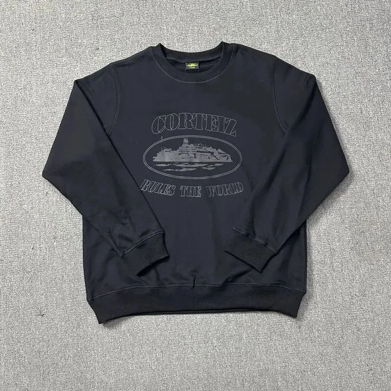 Corteiz Corteiz 'Rules The World' Graphic Sweatshirt Black Black - 1