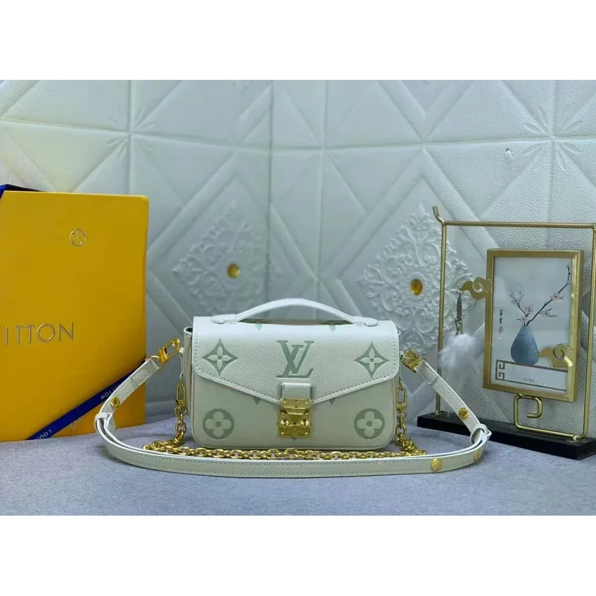 Louis Vuitton Louis Vuitton Pochette Mint Green Crossbody Bag Green