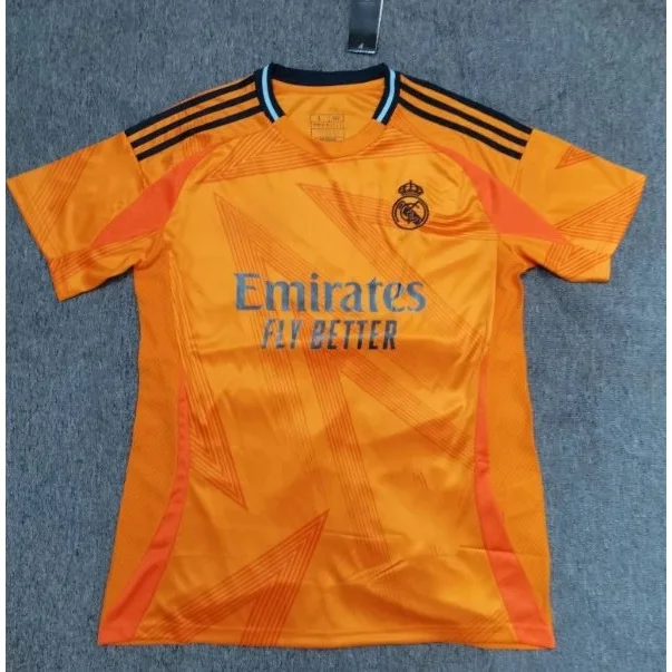 Other 24-25 Real Madrid Away Jersey Orange Football Shirt Orange - 1