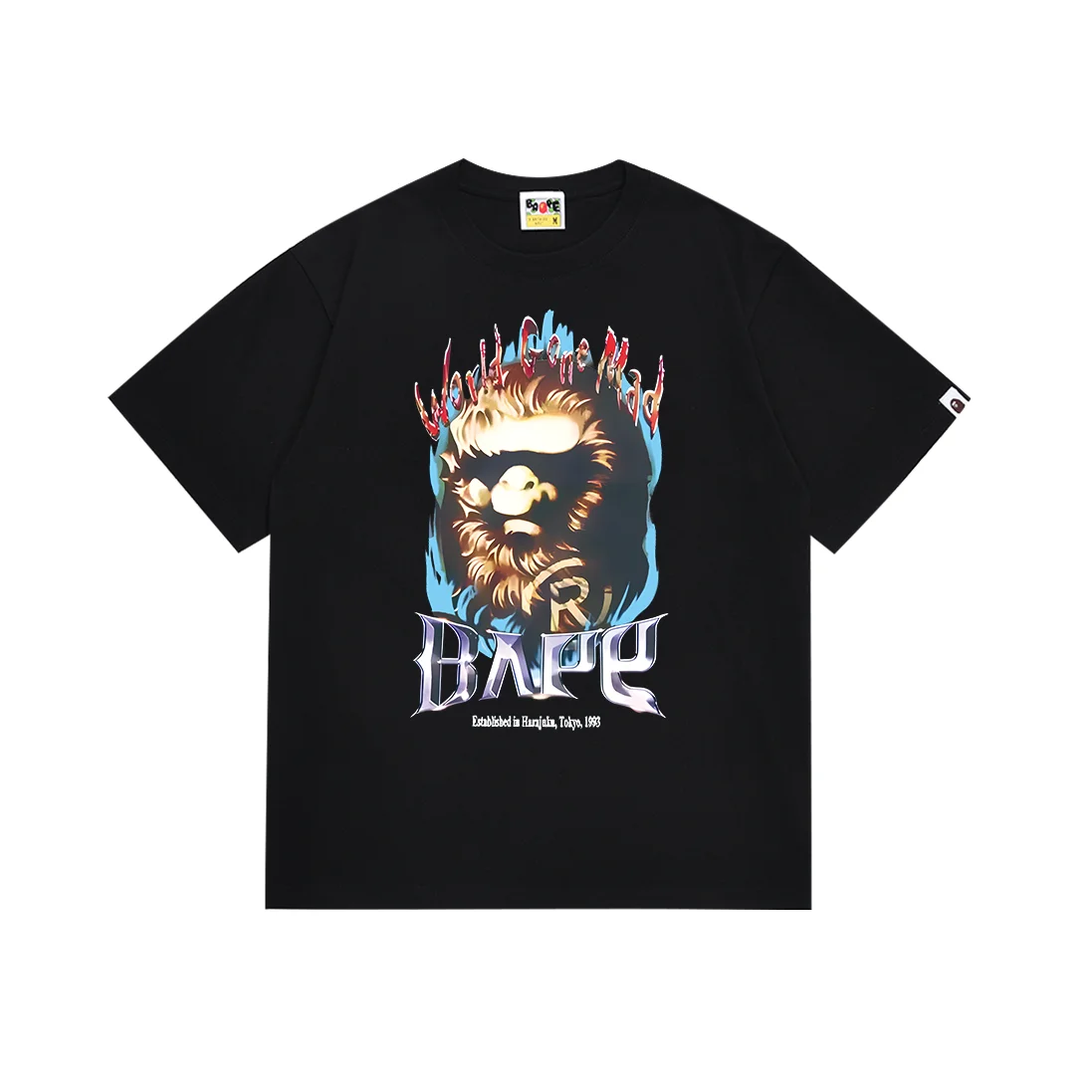 A Bathing Ape A Bathing Ape BAPE STA Triple Black T-Shirt Black - 1