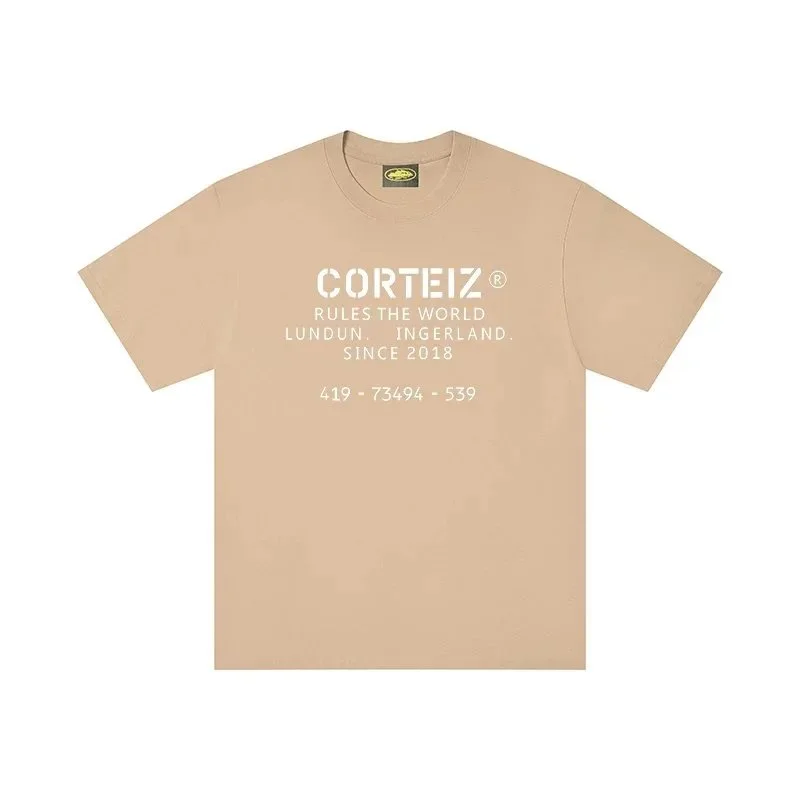 Corteiz Corteiz Rules the World Beige T-Shirt Beige - 1