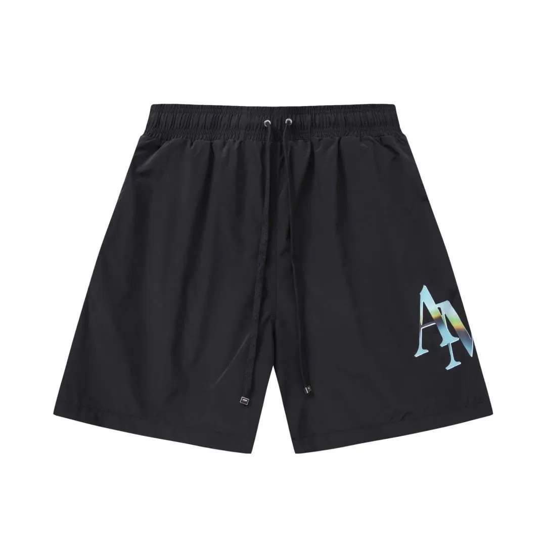 Amiri Amiri AMRI Black Shorts with Holographic Logo Black - 1