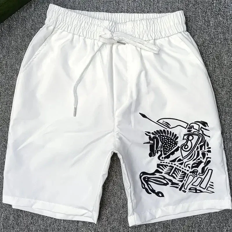 Burberry Burberry White Knight Print Shorts White - 1