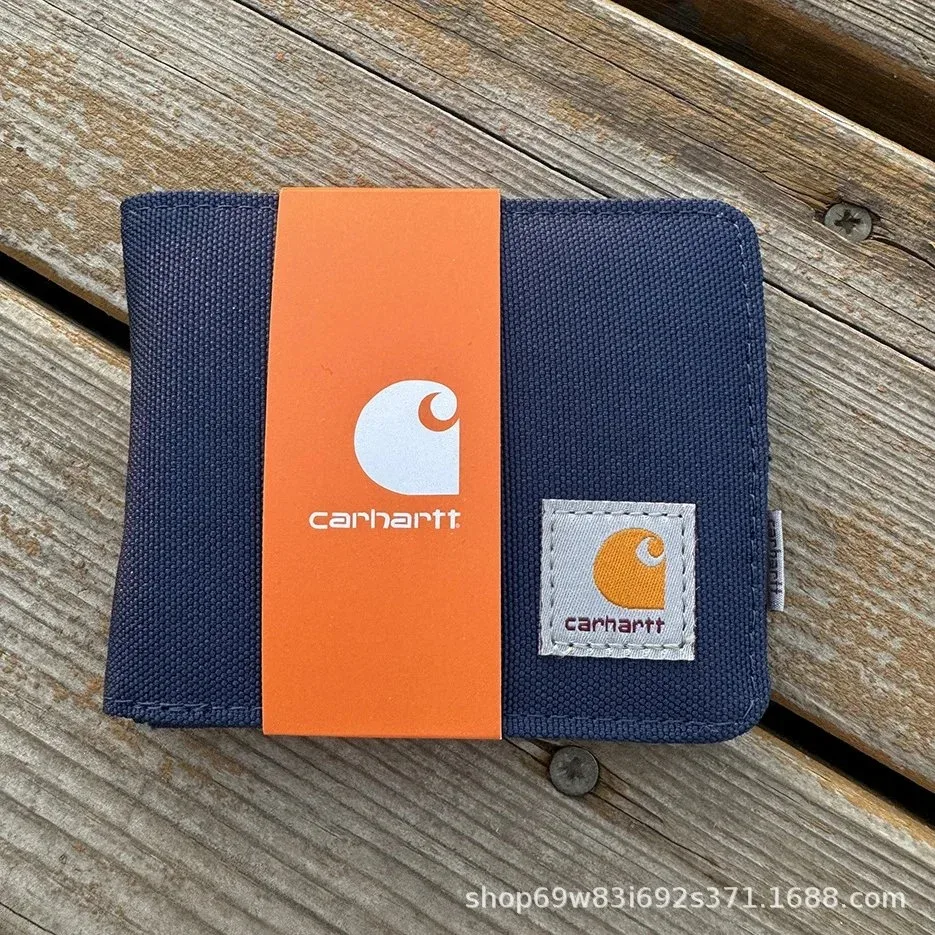Carhartt Carhartt Blue Canvas Short Wallet Blue