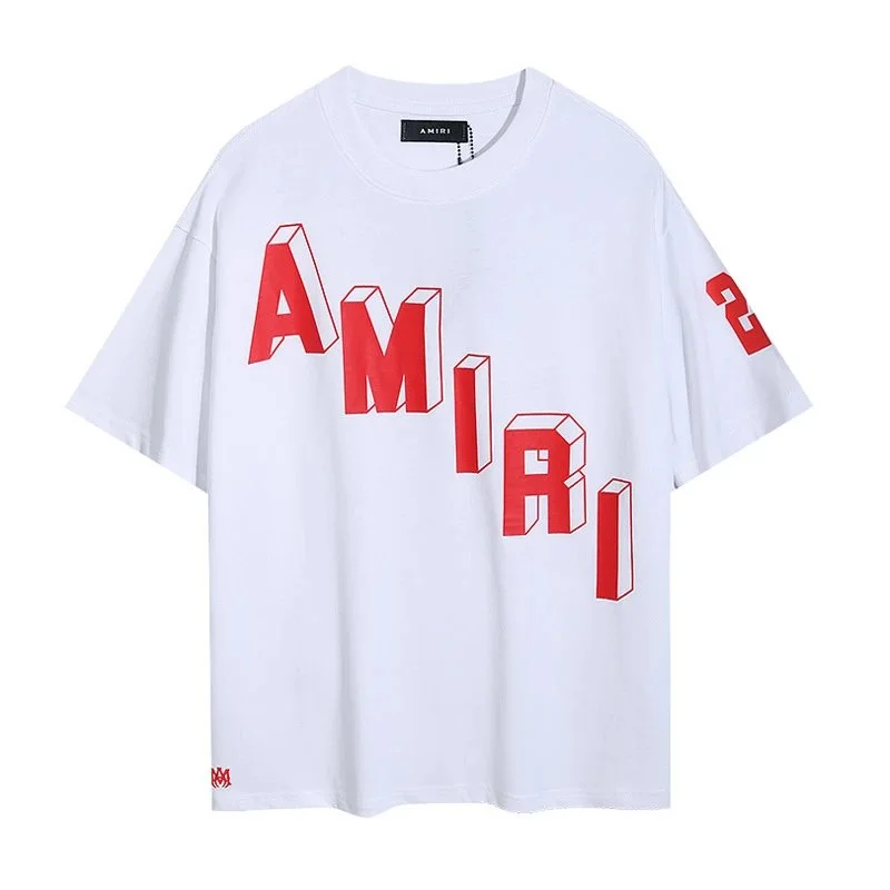 Amiri Amiri AMIRI Red Logo White T-Shirt White - 1
