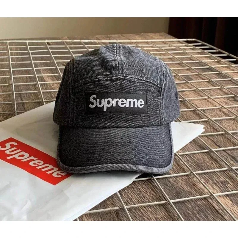 Supreme Supreme Box Logo 5-Panel Cap Washed Black Black - 1