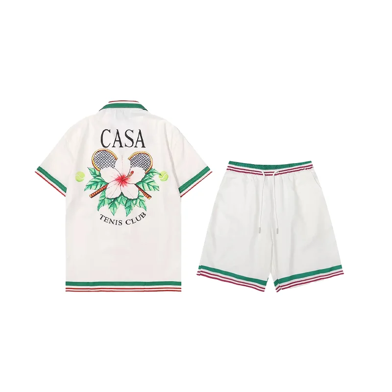 Other CASA Tennis Club White & Green Striped Co-ord Set White - 1