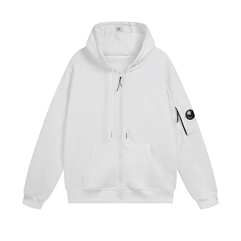 CP Company CP Company White Goggle Hoodie Jacket White - 1