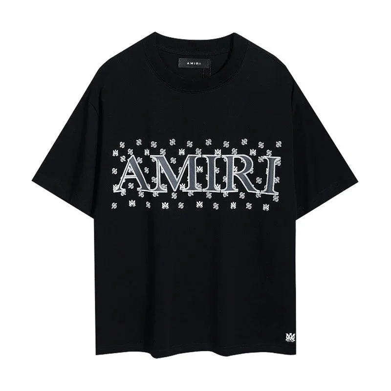 Amiri Amiri AMRI Logo Black T-Shirt Black - 1