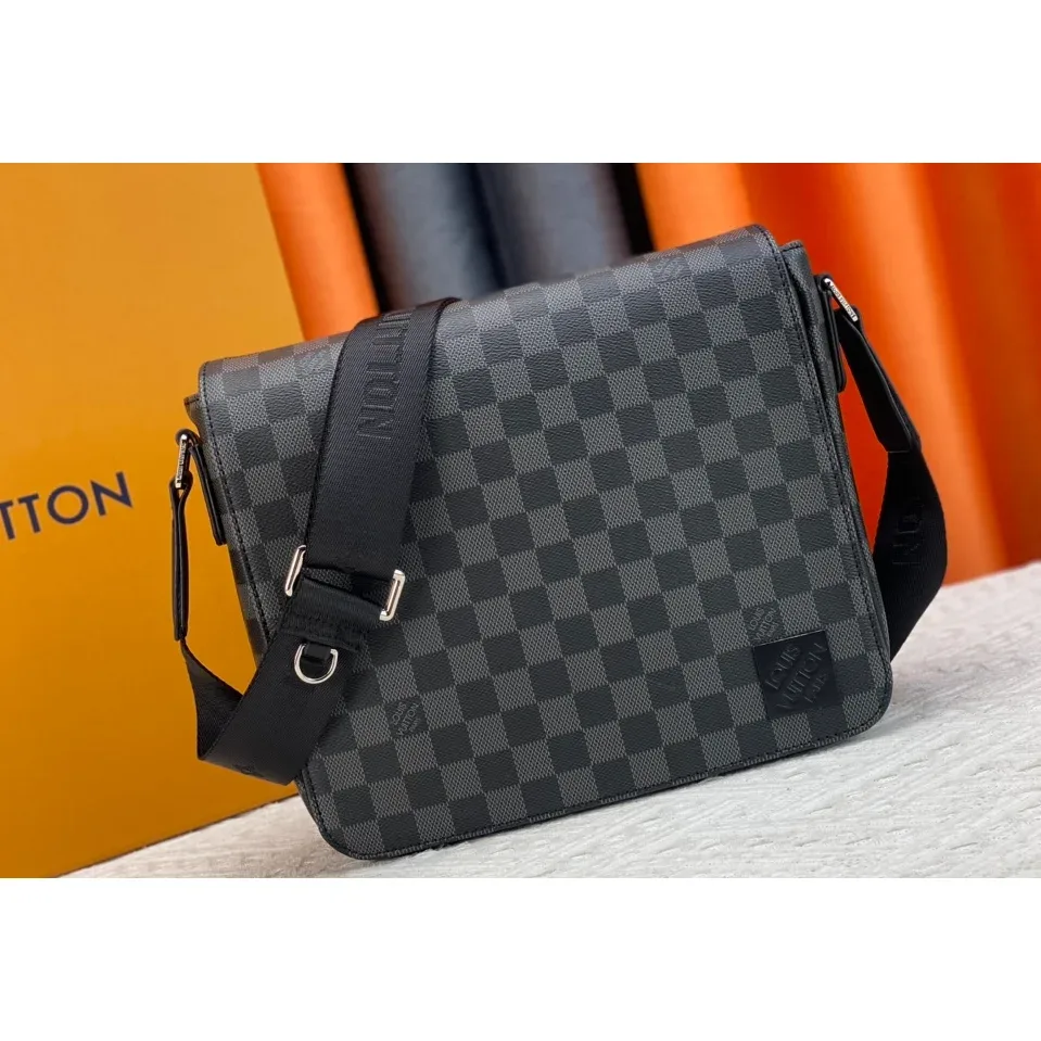 Louis Vuitton Louis Vuitton Damier Graphite Messenger Bag Grey