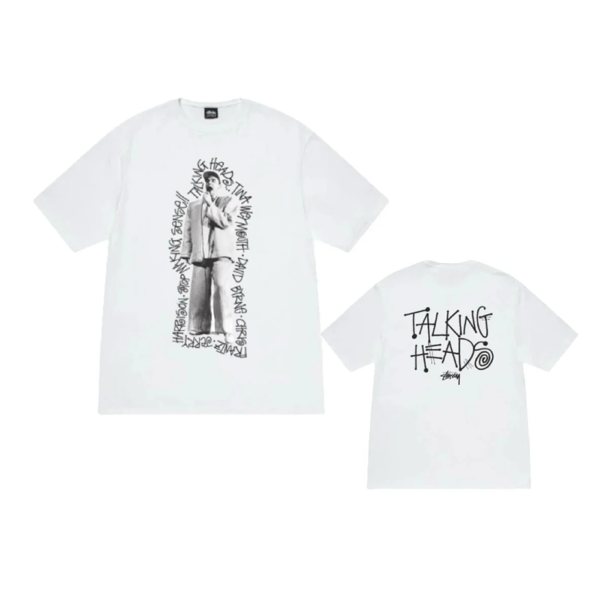 Stussy Stussy Talking Heads White T-Shirt White - 1