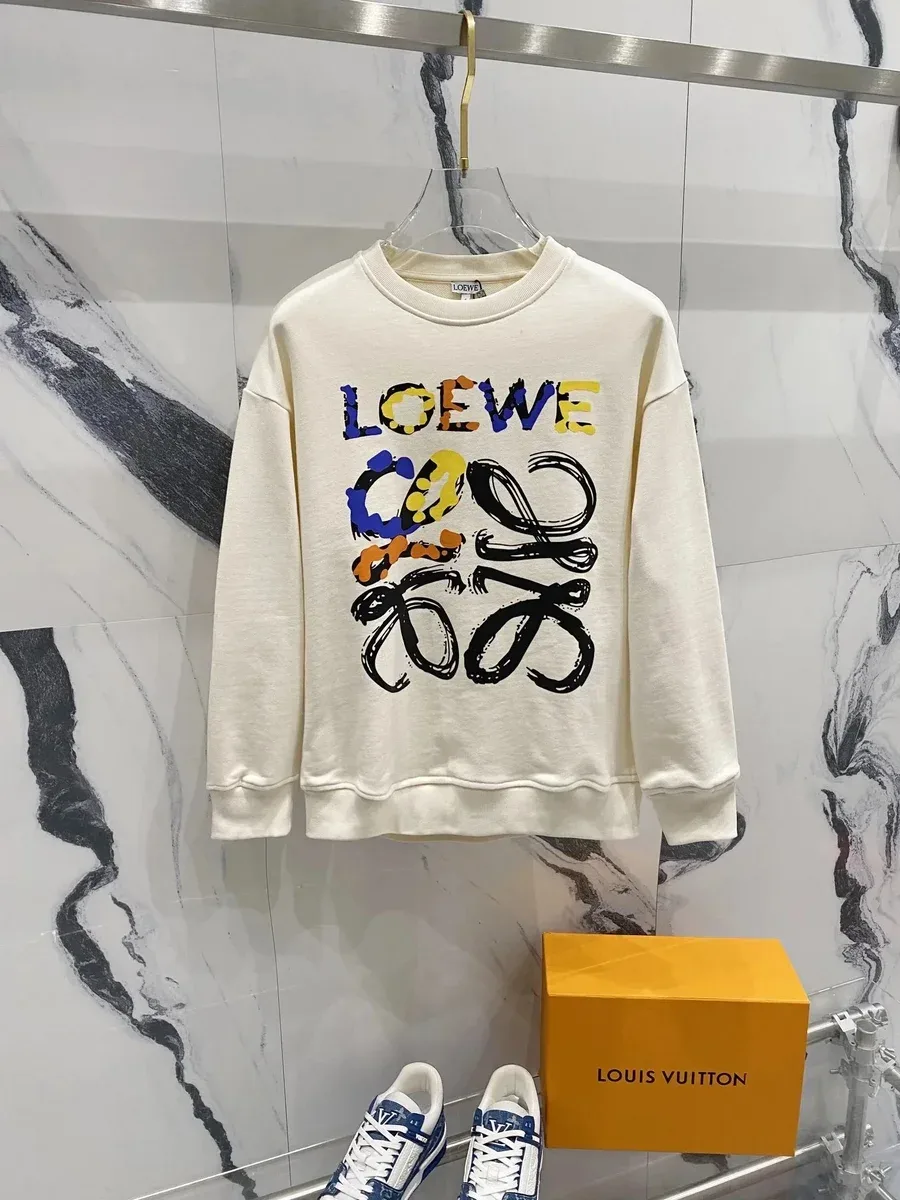 Loewe Loewe Anagram Multicolor Cream Sweatshirt Cream